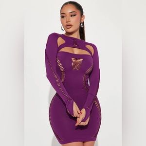 Brand new mini purple dress